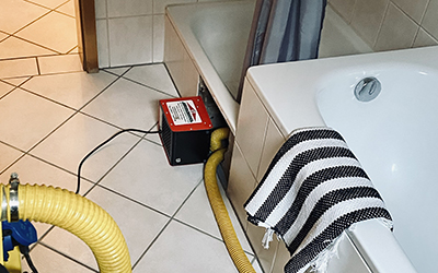 Badezimmer-Schaden in Mietwohnung